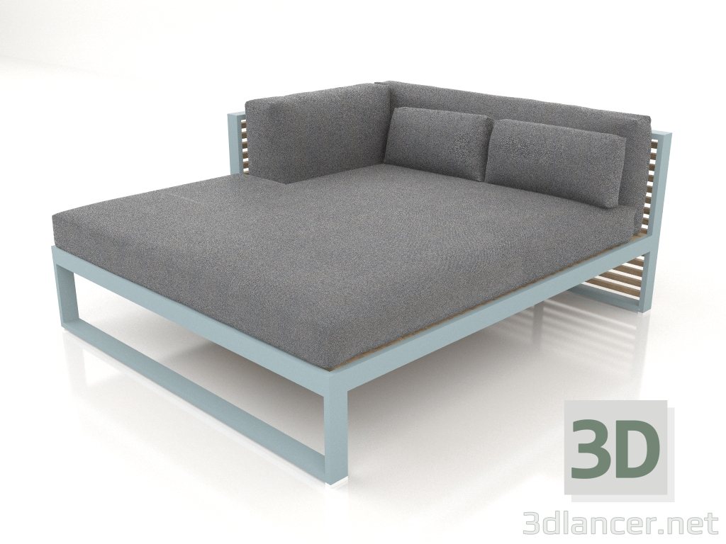 3D modeli XL modüler kanepe, sol bölüm 2 (Mavi gri) - önizleme