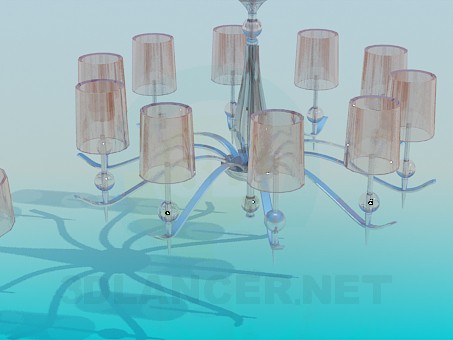 3D Modell Kronleuchter - Vorschau