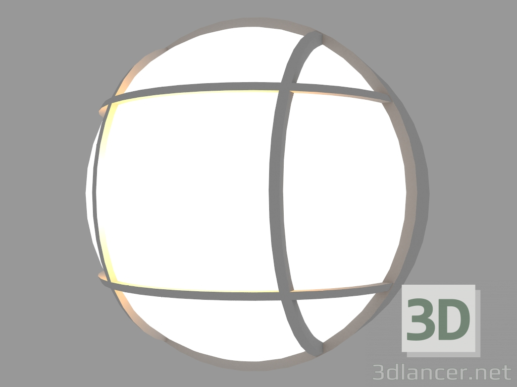 modèle 3D Applique PLAFONIERE RONDE AVEC CAGE (S399G) - preview