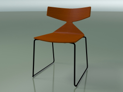 Silla apilable 3702 (en trineo, naranja, V39)