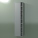 3d model Armario de pared con 1 puerta izquierda (8CUCFCS01, Silver Grey C35, L 48, P 24, H 192 cm) - vista previa