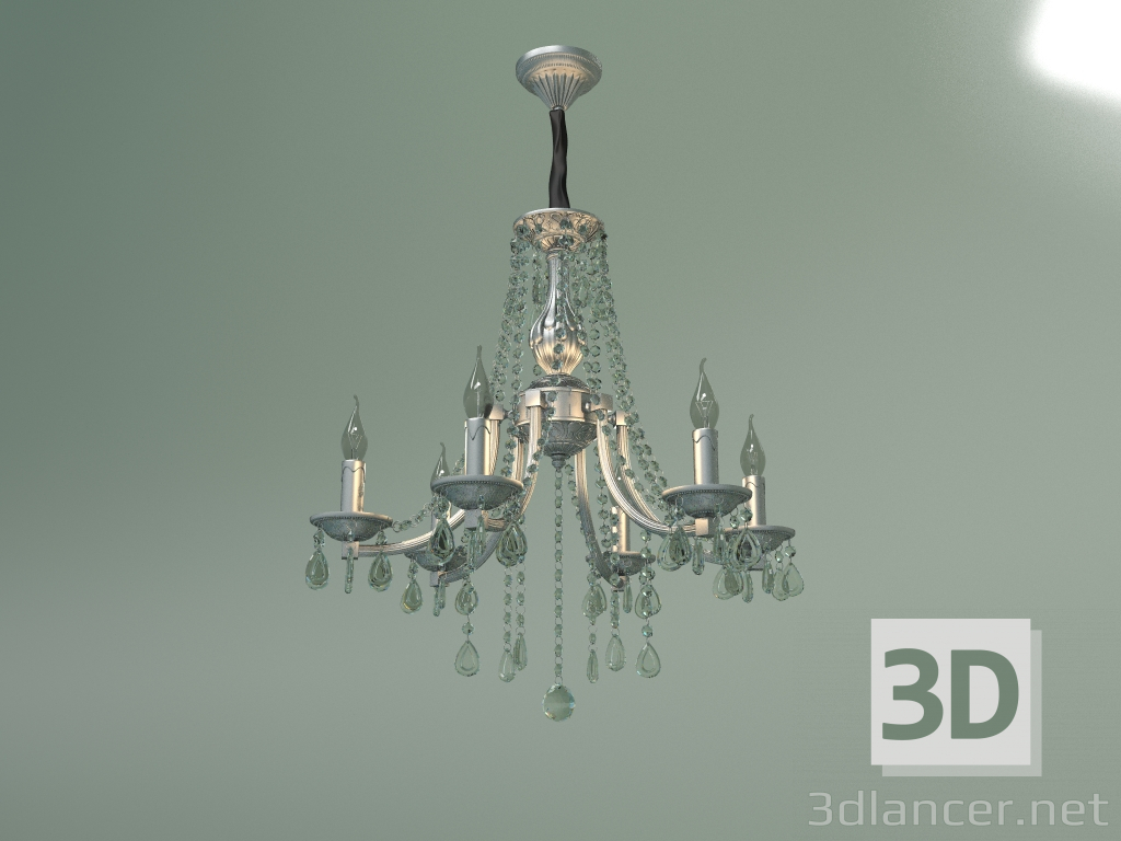 modello 3D Lampadario a sospensione Liguria 314-6 Strotskis - anteprima