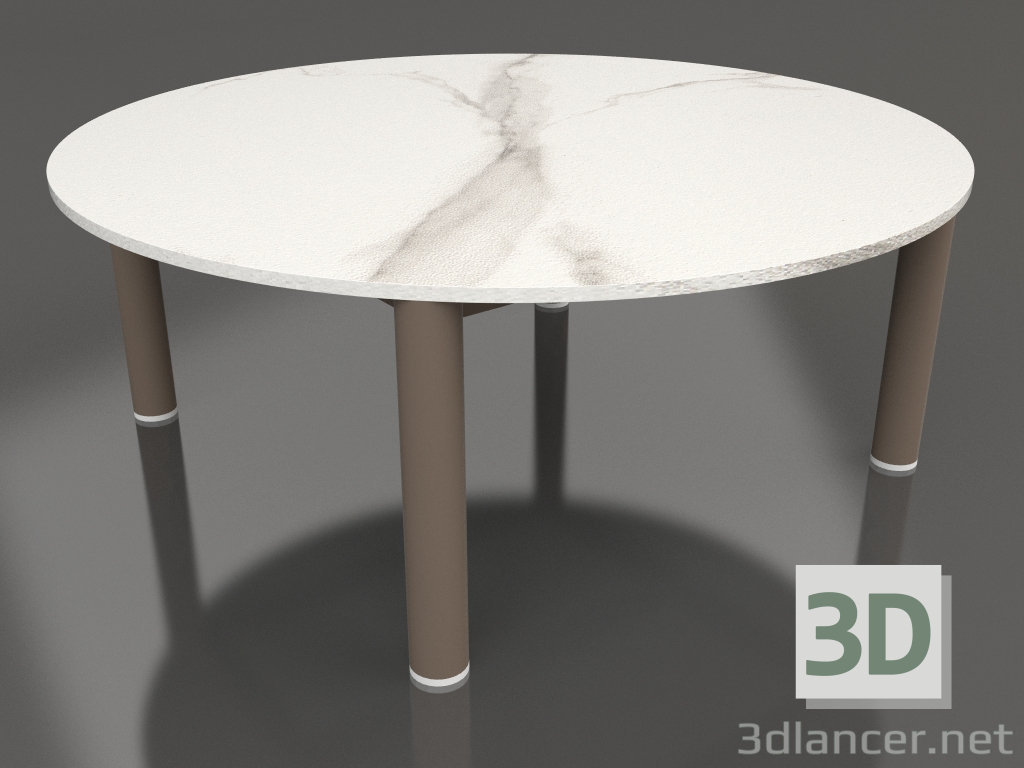 3D Modell Couchtisch D 90 (Bronze, DEKTON Aura) - Vorschau