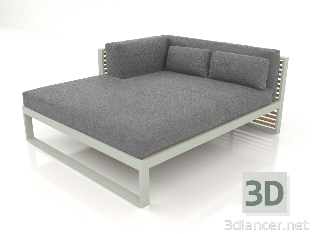 3D Modell XL-Modulsofa, Abschnitt 2 links (Zementgrau) - Vorschau