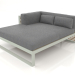 3D Modell XL-Modulsofa, Abschnitt 2 links (Zementgrau) - Vorschau