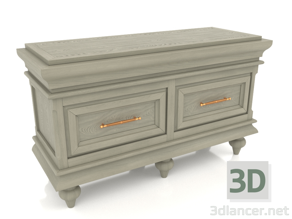 3d model TV console (2 sections) - preview