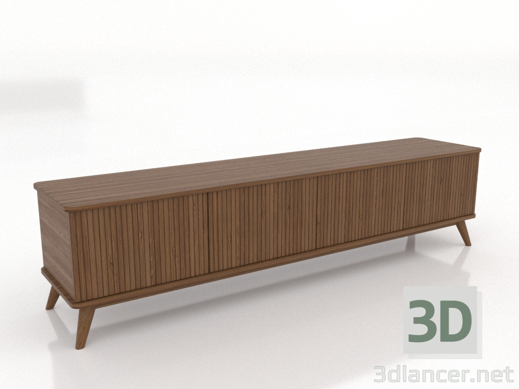3d модель Тумба ТВ LARGE 2000 мм (світлий горіх) – превью 3d модель Тумба ТВ LARGE 2000 мм (світлий горіх) – превью
