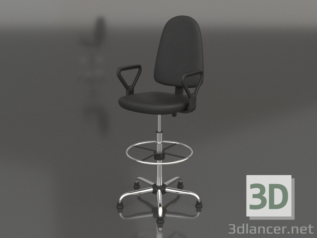 3d model Silla de laboratorio C2 (opción 1) - vista previa 3d model Silla de laboratorio C2 (opción 1) - vista previa