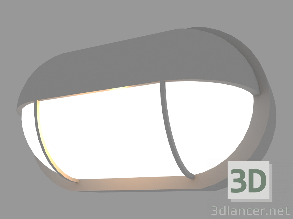 3d модель Світильник настінний PLAFONIERE OVAL WITH VISOR HORIZONTAL (S659) – превью