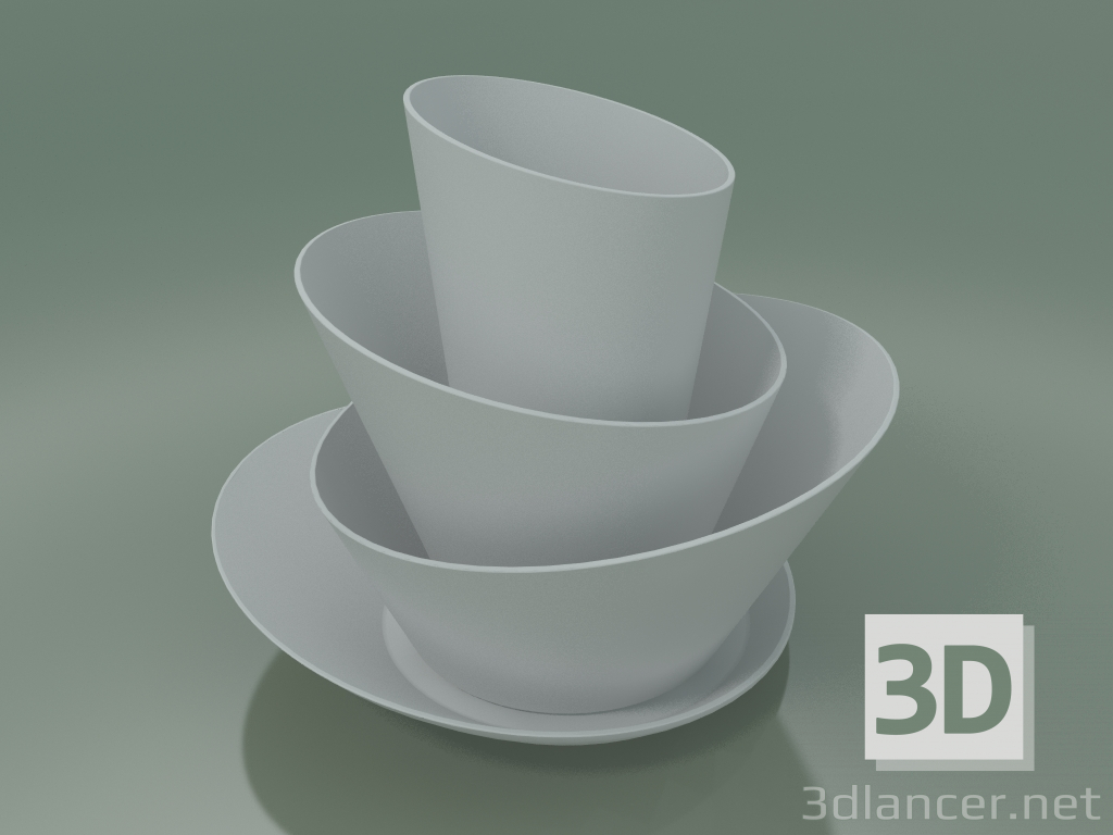 Modelo 3d Vasos Nice Mini conjunto de vasos - preview