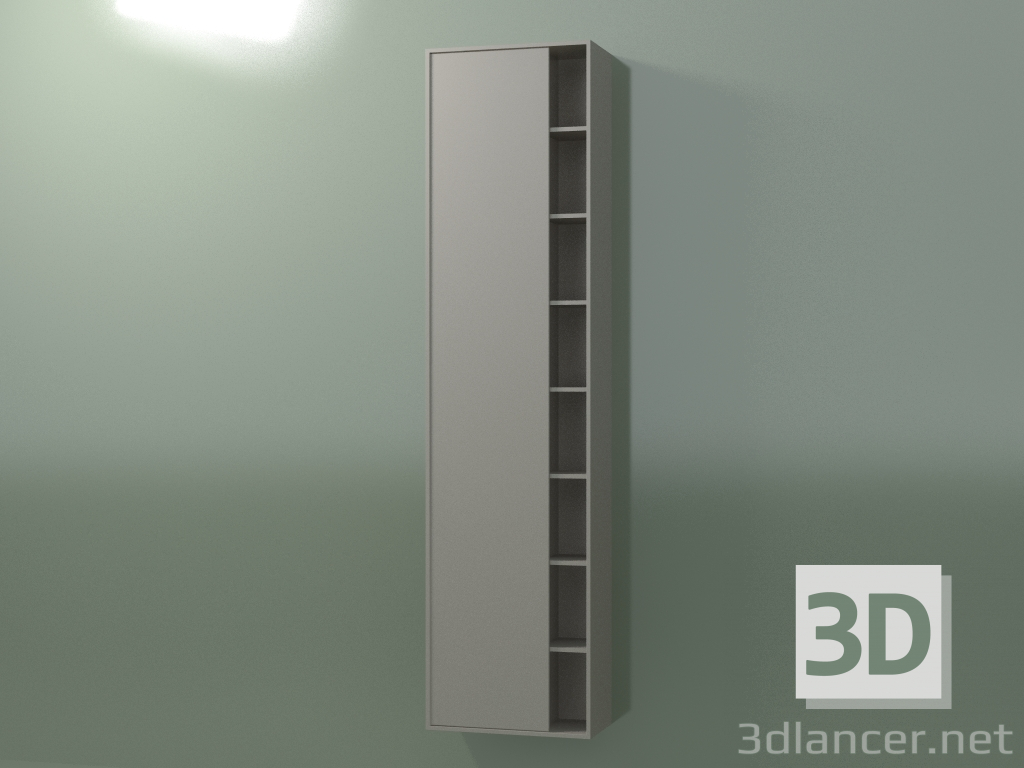 3d model Wall cabinet with 1 left door (8CUCFCS01, Clay C37, L 48, P 24, H 192 cm) - preview