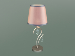 Lampe de table 01059-1 (nickel satiné - cristal clair Strotskis)