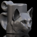 Becher - Katze 3D-Modell kaufen - Rendern