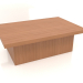 modello 3D Tavolino JT 101 (1200x800x400, rosso legno) - anteprima