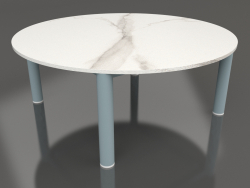 Table basse D 90 (Bleu gris, DEKTON Aura)