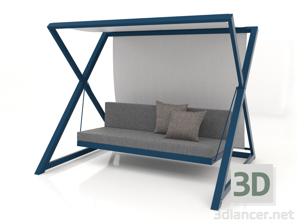 3d model Columpio de jardín (Gris azul) - vista previa