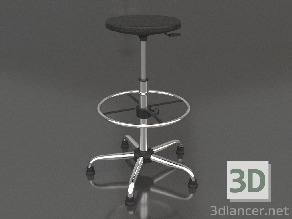 3d модель Лабораторный табурет DECO (вариант 2) – превью