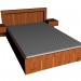 Modelo 3d Cama 140/220 - preview