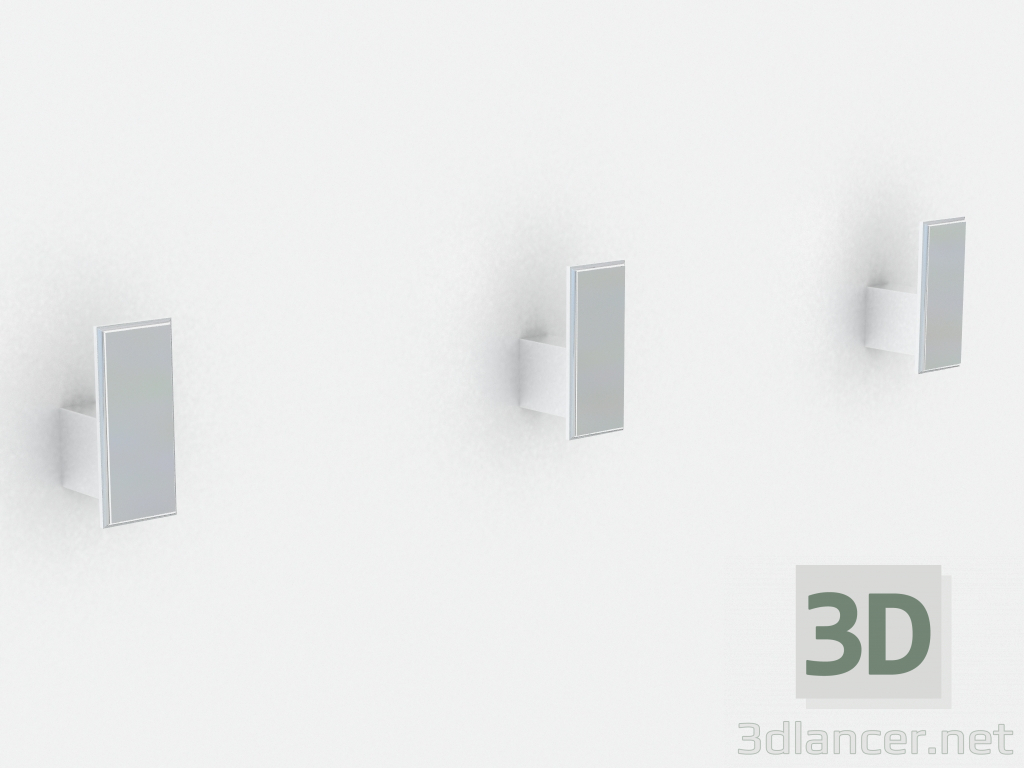 3d model Gancho de pared para la ropa (46521) - vista previa