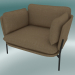 3d model Sillón Cloud (LN1, 84x100 N 75cm, patas negras cálidas, Hot Madison 495) - vista previa