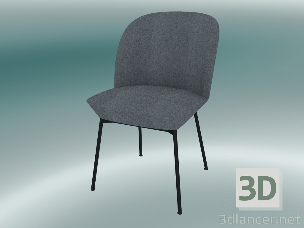 modello 3D Sedia Oslo (Still 161, Antracite Black) - anteprima