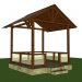 3d model summer house - preview