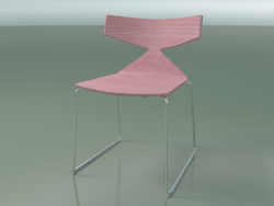 Silla apilable 3702 (en trineo, rosa, CRO)