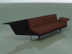 Módulo angular doble Lounge 4406 (90 ° a la derecha, negro)