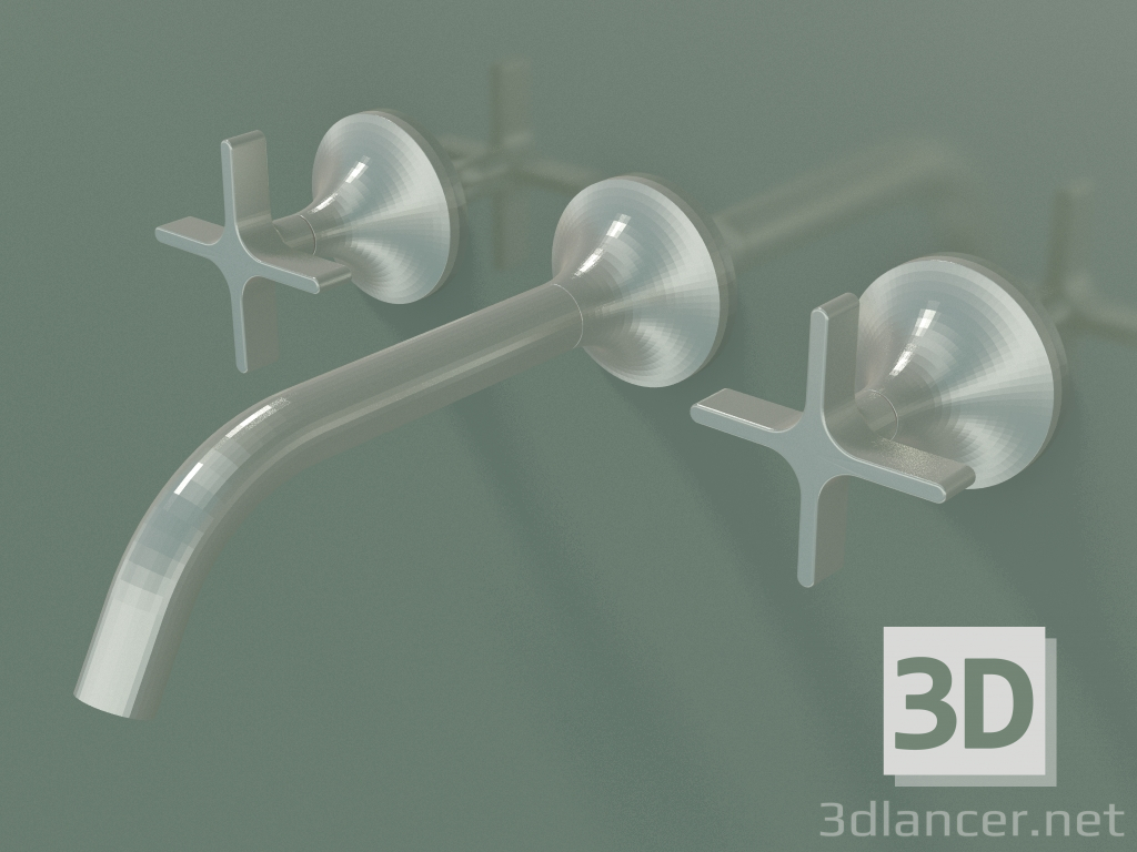 3d model Mezclador de lavabo de pared sin vaciador (36712809-060010) - vista previa