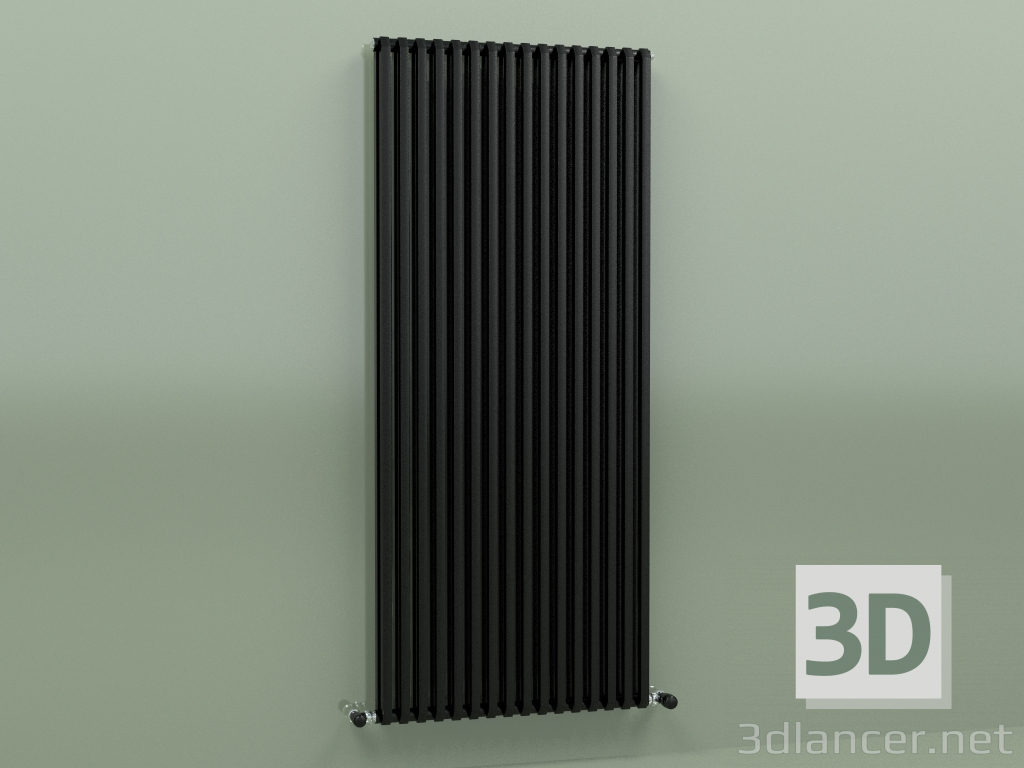 modèle 3D Radiateur SAX 2 (H 1500 16 EL, Noir - RAL 9005) - preview