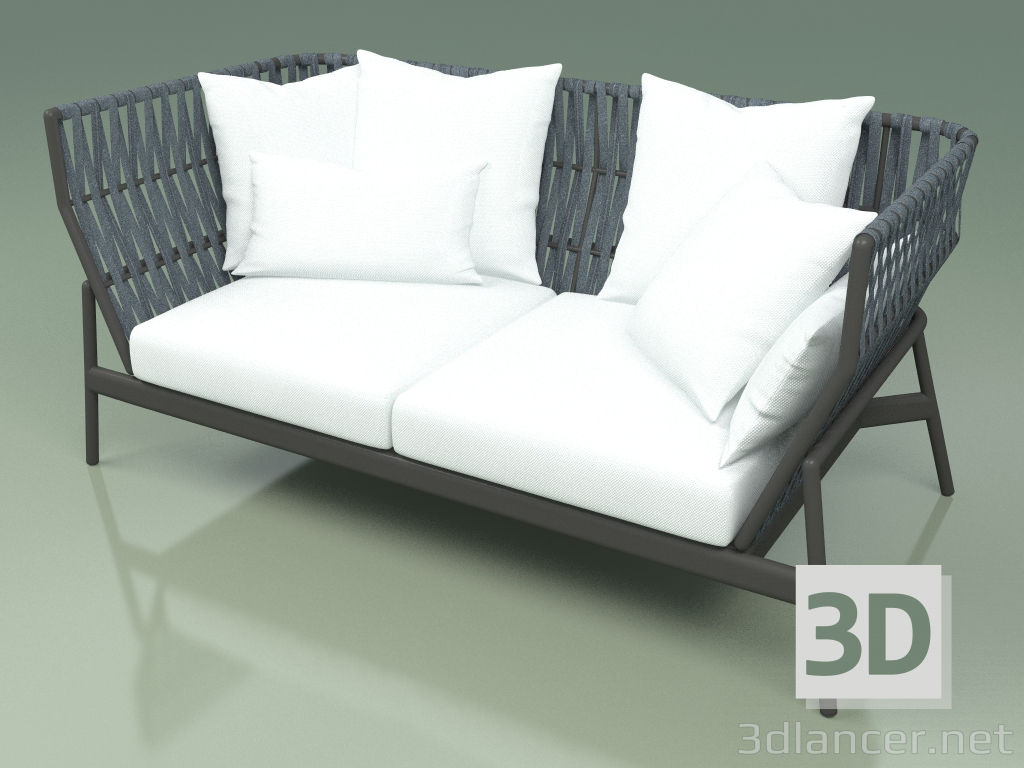 modèle 3D Sofa 102 (ceinture bleu sarcelle) - preview