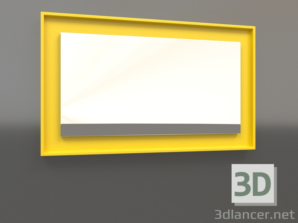 modello 3D Specchio ZL 18 (750x450, giallo luminoso) - anteprima