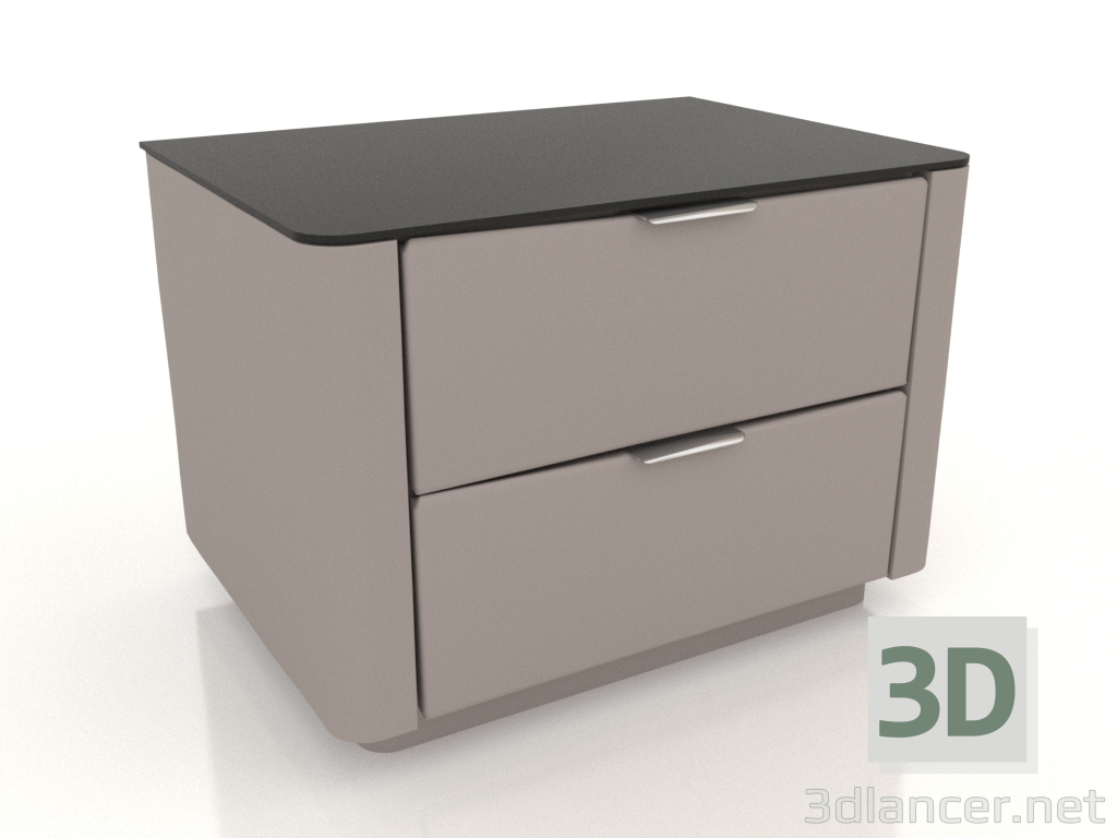 modello 3D Comodino HENDRIX (K260-mokko) - anteprima