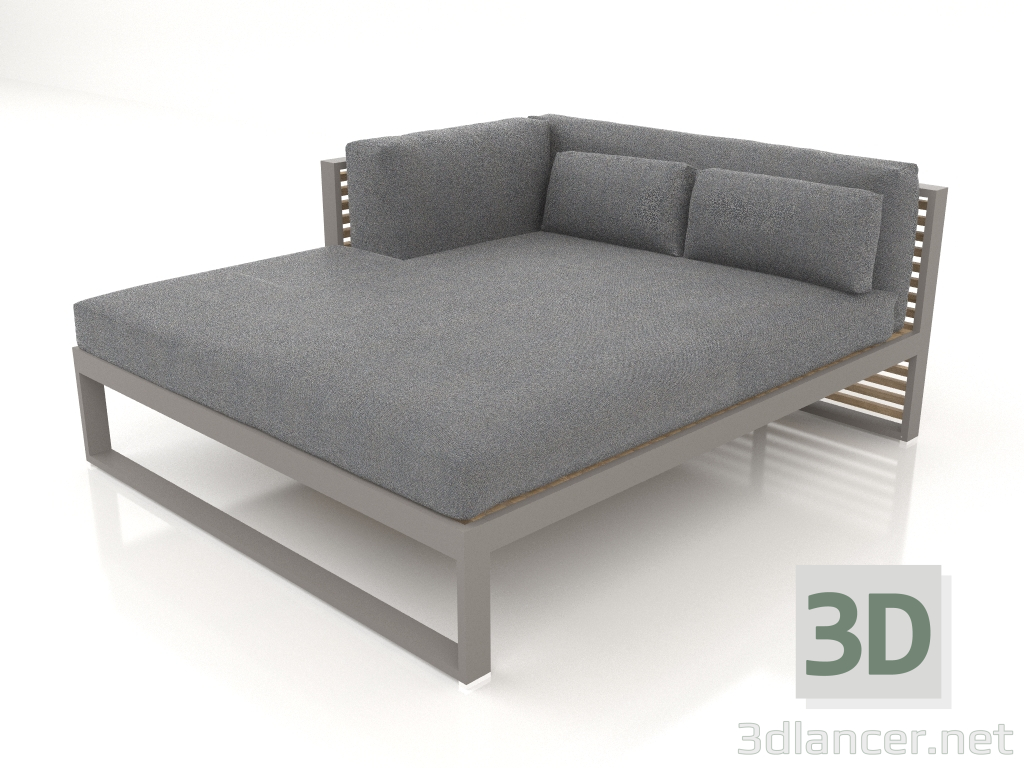 3D modeli XL modüler kanepe, sol bölüm 2 (Kuvars grisi) - önizleme