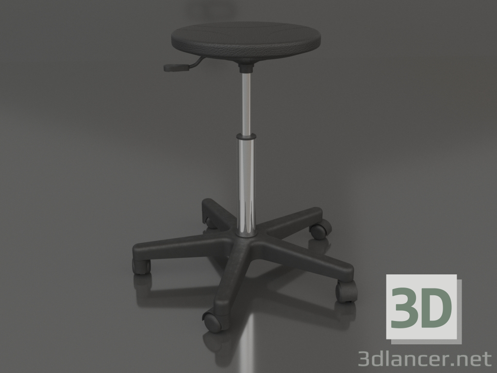 3d model Laboratory stool DECO (option 1) - preview 3d model Laboratory stool DECO (option 1) - preview