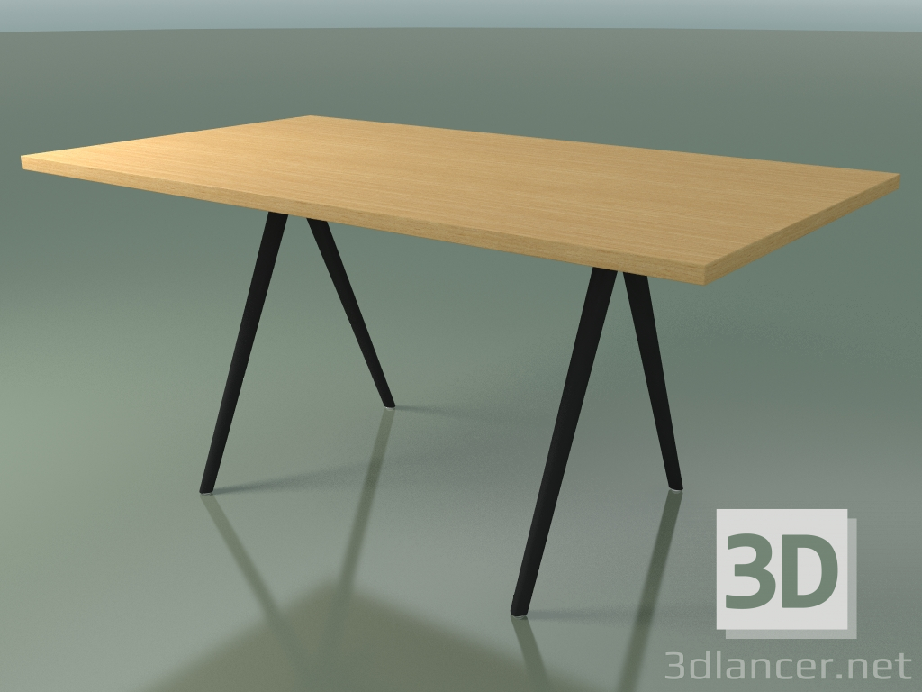 3d модель Стіл прямокутний 5431 (H 74 - 90x160 cm, ніжки 180 °, veneered L22 natural oak, V44) – превью