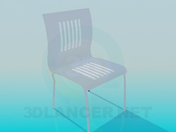 Chair with bars on the back