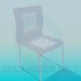 3d model Chair with bars on the back - preview