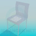 3d model Chair with bars on the back - preview