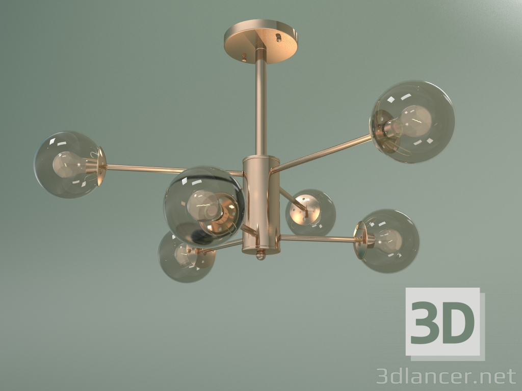 Modelo 3d Candelabro de teto Ascot 30166-6 (ouro) - preview