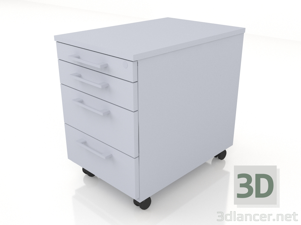 modello 3D Piedistallo mobile Basic KRT13 (402x600x586) - anteprima