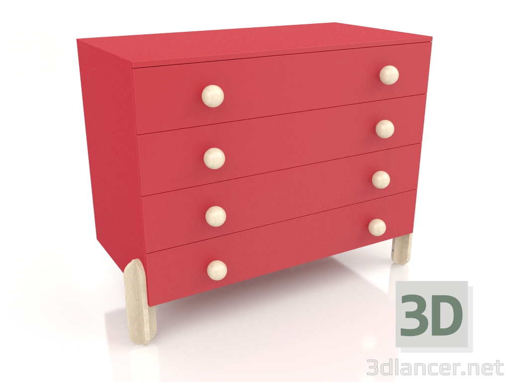 3d model Cajonera D1 tamaño L - vista previa