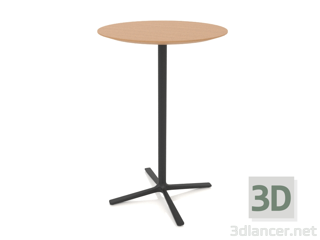 modello 3D Tavolo bar d70 h105 - anteprima