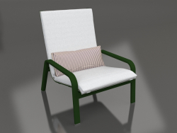 Chaise longue à dossier haut (Vert bouteille)