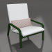 3d model Lounge chair with a high back (Bottle green) - preview