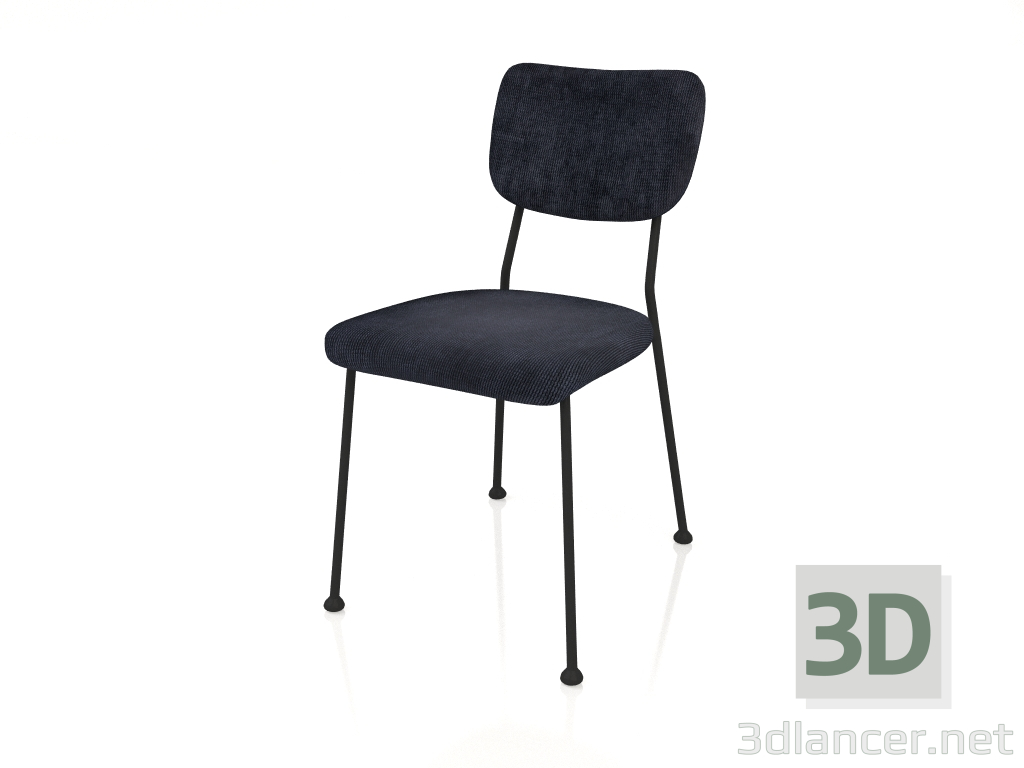 3D modeli Benson sandalye (Koyu Mavi) - önizleme