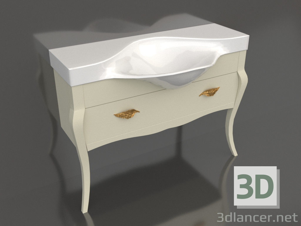 3D modeli Yer dolabı (BOR0111) - önizleme