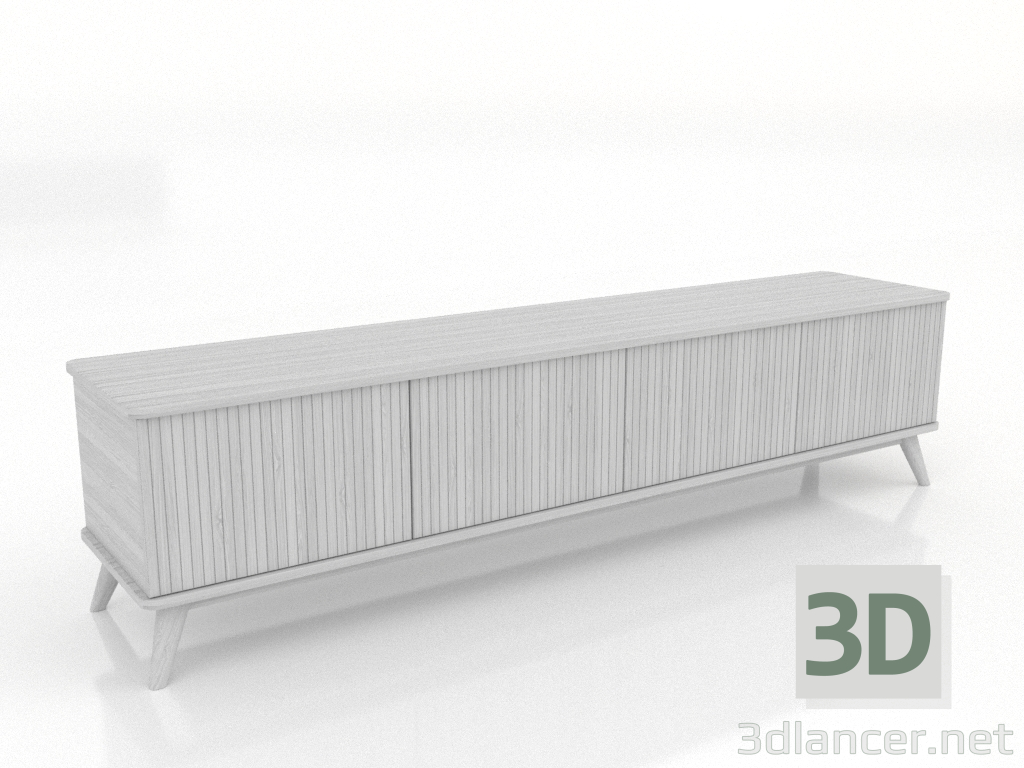 3d модель Тумба ТВ LARGE 2000 мм (белый RAL 9010) – превью 3d модель Тумба ТВ LARGE 2000 мм (белый RAL 9010) – превью