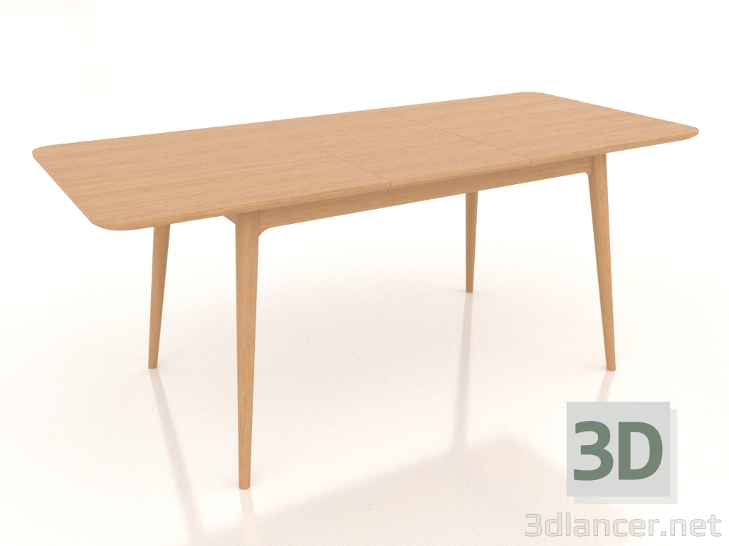 3d model Dining table Ekarma folding 1840x800 mm (Oak natural, option 3) - preview