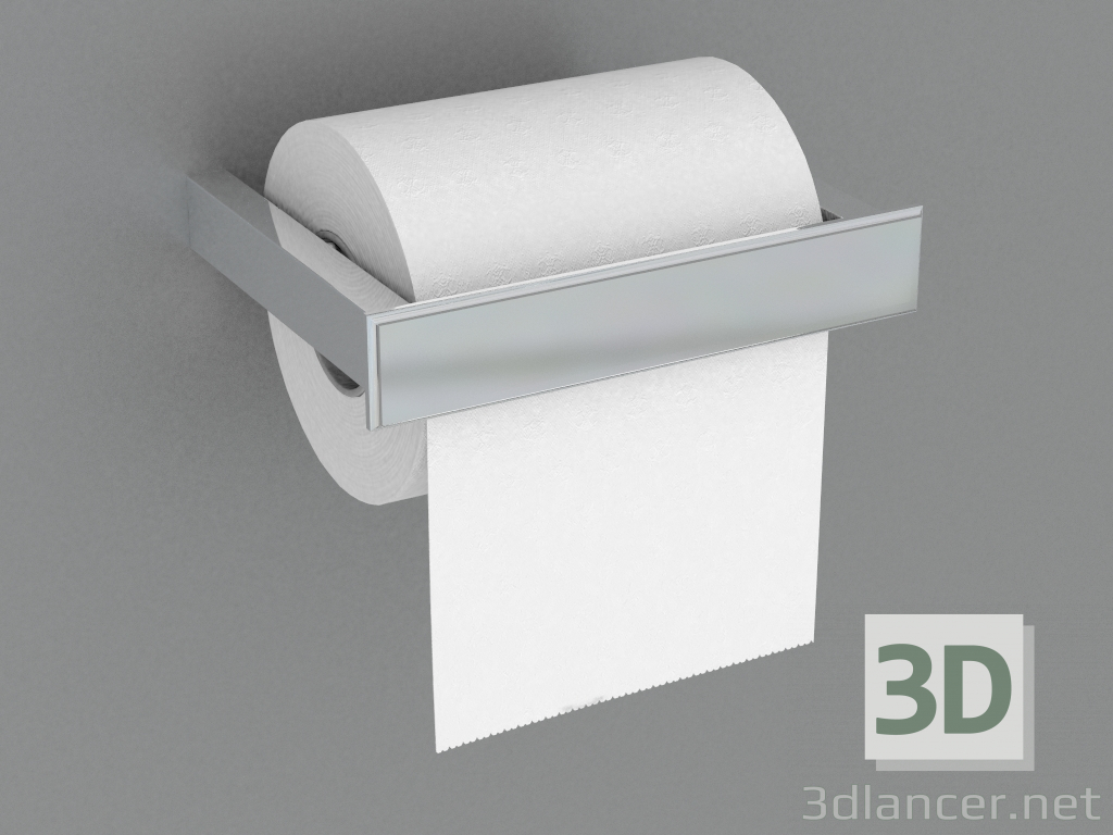 3d model Soporte de rollo de papel montado en la pared (46455) - vista previa